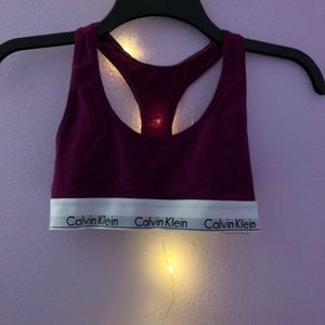 calvin klein magenta bra